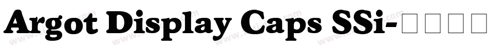 Argot Display Caps SSi字体转换
